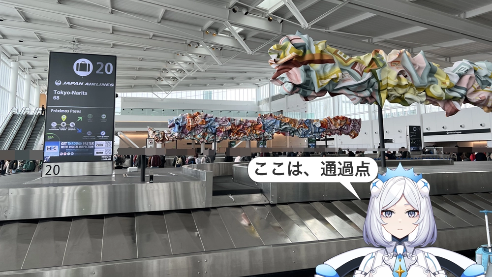 文化観察ログ｜アラスカへ向かう途中に立ち寄ったシアトル・タコマ国際空港の荷物受取所
